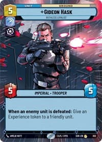 Gideon Hask - Ruthless Loyalist (Hyperspace) - Spark of Rebellion - Star Wars: Unlimited card