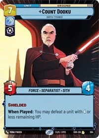 Count Dooku - Darth Tyranus (Hyperspace) - Spark of Rebellion - Star Wars: Unlimited card