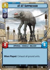 AT-AT Suppressor (Hyperspace) - Spark of Rebellion - Star Wars: Unlimited card