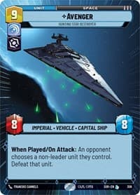 Avenger - Hunting Star Destroyer (Hyperspace) - Spark of Rebellion - Star Wars: Unlimited card