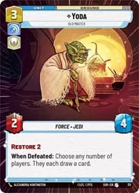 Yoda - Old Master (Hyperspace) - Spark of Rebellion - Star Wars: Unlimited card