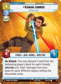 Kanan Jarrus - Revealed Jedi (Hyperspace) - Spark of Rebellion - Star Wars: Unlimited card