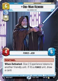 Obi-Wan Kenobi - Following Fate (Hyperspace) - Spark of Rebellion - Star Wars: Unlimited card