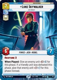 Luke Skywalker - Jedi Knight (Hyperspace) - Spark of Rebellion - Star Wars: Unlimited card