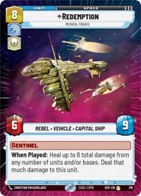 Redemption - Medical Frigate (Hyperspace) - Spark of Rebellion - Star Wars: Unlimited card