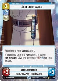 Jedi Lightsaber (Hyperspace) - Spark of Rebellion - Star Wars: Unlimited card