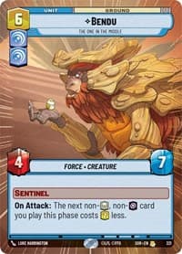 Bendu - The One in the Middle (Hyperspace) - Spark of Rebellion - Star Wars: Unlimited card
