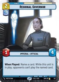 Regional Governor (Hyperspace) - Spark of Rebellion - Star Wars: Unlimited card
