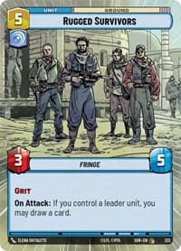 Rugged Survivors (Hyperspace) - Spark of Rebellion - Star Wars: Unlimited card