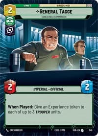 General Tagge - Concerned Commander (Hyperspace) - Spark of Rebellion - Star Wars: Unlimited card