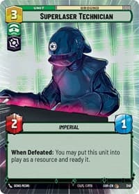 Superlaser Technician (Hyperspace) - Spark of Rebellion - Star Wars: Unlimited card