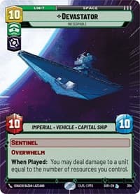 Devastator - Inescapable (Hyperspace) - Spark of Rebellion - Star Wars: Unlimited card