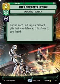 The Emperor's Legion (Hyperspace) - Spark of Rebellion - Star Wars: Unlimited card