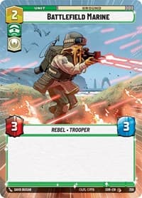 Battlefield Marine (Hyperspace) - Spark of Rebellion - Star Wars: Unlimited card