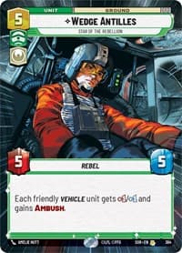 Wedge Antilles - Star of the Rebellion (Hyperspace) - Spark of Rebellion - Star Wars: Unlimited card