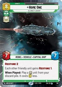 Home One - Alliance Flagship (Hyperspace) - Spark of Rebellion - Star Wars: Unlimited card