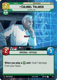 Colonel Yularen - ISB Director (Hyperspace) - Spark of Rebellion - Star Wars: Unlimited card