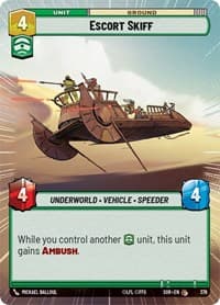Escort Skiff (Hyperspace) - Spark of Rebellion - Star Wars: Unlimited card