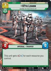 97th Legion - Keeping the Peace on Sullust (Hyperspace) - Spark of Rebellion - Star Wars: Unlimited card