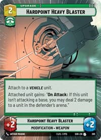 Hardpoint Heavy Blaster (Hyperspace) - Spark of Rebellion - Star Wars: Unlimited card