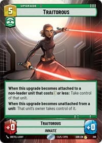 Traitorous (Hyperspace) - Spark of Rebellion - Star Wars: Unlimited card