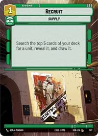 Recruit (Hyperspace) - Spark of Rebellion - Star Wars: Unlimited card