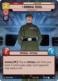 Admiral Ozzel - Overconfident (Hyperspace) - Spark of Rebellion - Star Wars: Unlimited card