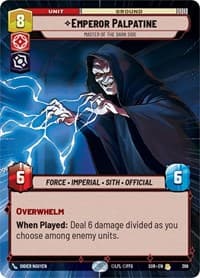 Emperor Palpatine - Master of the Dark Side (Hyperspace) - Spark of Rebellion - Star Wars: Unlimited card