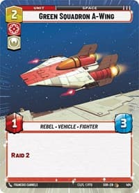 Green Squadron A-Wing (Hyperspace) - Spark of Rebellion - Star Wars: Unlimited card