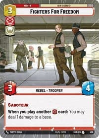 Fighters For Freedom (Hyperspace) - Spark of Rebellion - Star Wars: Unlimited card