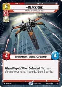 Black One - Scourge of Starkiller Base (Hyperspace) - Spark of Rebellion - Star Wars: Unlimited card