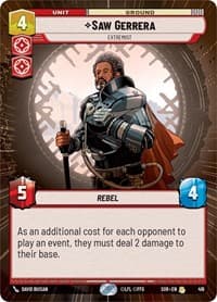 Saw Gerrera - Extremist (Hyperspace) - Spark of Rebellion - Star Wars: Unlimited card