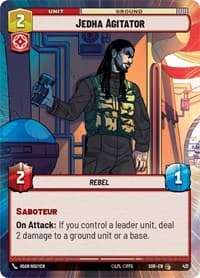 Jedha Agitator (Hyperspace) - Spark of Rebellion - Star Wars: Unlimited card