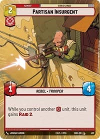 Partisan Insurgent (Hyperspace) - Spark of Rebellion - Star Wars: Unlimited card
