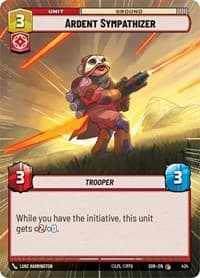 Ardent Sympathizer (Hyperspace) - Spark of Rebellion - Star Wars: Unlimited card