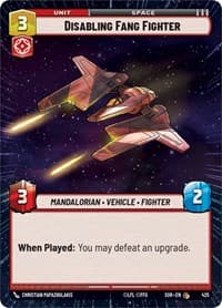 Disabling Fang Fighter (Hyperspace) - Spark of Rebellion - Star Wars: Unlimited card