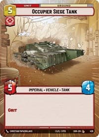 Occupier Siege Tank (Hyperspace) - Spark of Rebellion - Star Wars: Unlimited card