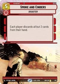 Smoke and Cinders (Hyperspace) - Spark of Rebellion - Star Wars: Unlimited card