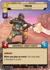 Bossk - Deadly Stalker (Hyperspace) - Spark of Rebellion - Star Wars: Unlimited card