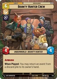 Bounty Hunter Crew (Hyperspace) - Spark of Rebellion - Star Wars: Unlimited card
