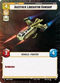 Auzituck Liberator Gunship (Hyperspace) - Spark of Rebellion - Star Wars: Unlimited card