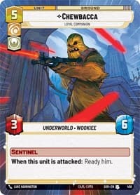 Chewbacca - Loyal Companion (Hyperspace) - Spark of Rebellion - Star Wars: Unlimited card