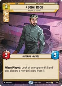 Bodhi Rook - Imperial Defector (Hyperspace) - Spark of Rebellion - Star Wars: Unlimited card