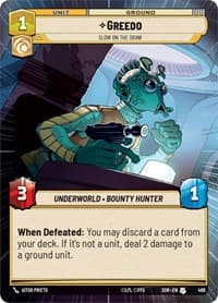 Greedo - Slow on the Draw (Hyperspace) - Spark of Rebellion - Star Wars: Unlimited card