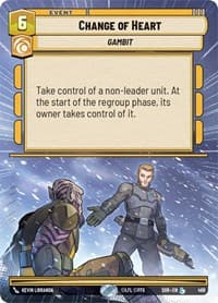 Change of Heart (Hyperspace) - Spark of Rebellion - Star Wars: Unlimited card