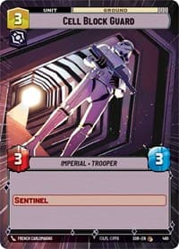 Cell Block Guard (Hyperspace) - Spark of Rebellion - Star Wars: Unlimited card