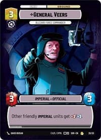 General Veers - Blizzard Force Commander - Spark of Rebellion: Weekly Play Promos - Star Wars: Unlimited card