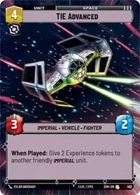 TIE Advanced (Hyperspace) - Spark of Rebellion - Star Wars: Unlimited card