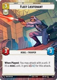 Fleet Lieutenant (Hyperspace) - Spark of Rebellion - Star Wars: Unlimited card