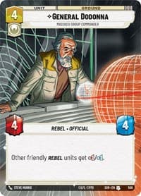 General Dodonna - Massassi Group Commander (Hyperspace) - Spark of Rebellion - Star Wars: Unlimited card